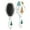 White Christmas Tree, variant on Black Christmas Snowman Pattern Hair Brush,Girls Detangling Hair Brush,Glide Through Tangles with Ease for Wet & Dry Hair,8.8"X2.8"