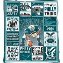Philadelphia Football Blanket Gifts for Men Women Boys Fleece Throw Blanket, 60" x 50"
