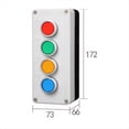 thumbnail image 2 of Interruptor de Botón Momentáneo Impermeable con Reinicio Automático, Parada de Emergencia, Caja de Control Industrial., 2 of 6