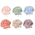 thumbnail image 2 of Bearachild Toalla de secado de cabello absorbente de agua para mujer, gorro de baño ajustable para niñas, gorro de ducha de estilo informal con Toallas y Paños Tipo 4, 2 of 6