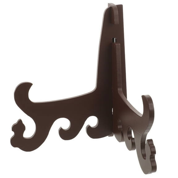 MLINS Wood Showcase Stand Versatile Plate Holder Easel Photo Frames Display Stand Picture Rack