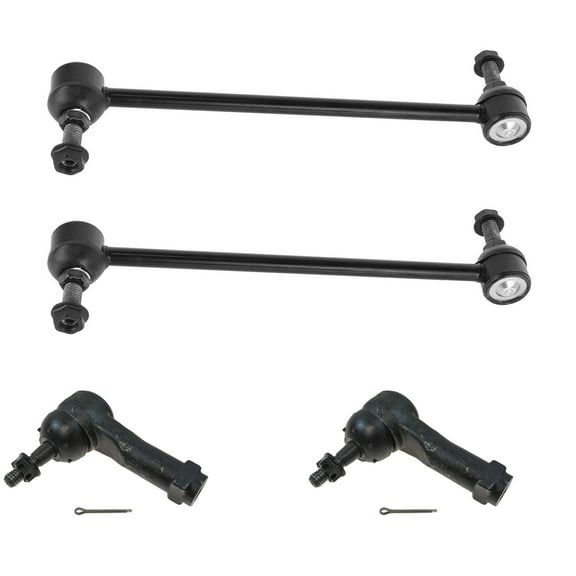 TRQ Front Steering Tie Rod End Suspension Sway Bar Link Kit Set of 4 for GM New PSA59935