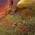 thumbnail image 5 of Ambesonne Colorful Jigsaw Puzzle Durable Cardboard, Meadow Poppies Sky, 1000 pcs, Green Scarlet Cadet Blue, 5 of 6