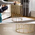 thumbnail image 5 of Adore Decor Harper Side Table Gold, 5 of 7