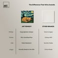 thumbnail image 6 of Starry Night Cat Canvas Trendy Animal Art by Art Remedy, Gallery Wrapped, 16" x 16", 6 of 7