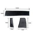 thumbnail image 3 of Real Bright Soft Car Interior Carbon Fiber Sticker Decoration3Pcs Carbon Fiber Interior Dashboard Cover For Porsche Macan 2019-2020Auto Car Protection Interior Accessories, 3 of 9