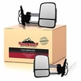 thumbnail image 2 of Trail Ridge Towing Mirror Power Heated Signal Side Chrome Pair Set for Chevy GMC, 2 of 4