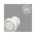 thumbnail image 2 of Dresser Kitchen Cabinet Drawer Knobs Unique Antique Hardware Vanity Knobs and Pulls 1 in. Brass Ball Painted White Renovators Supply, 2 of 6