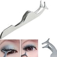 thumbnail image 3 of Joernso False Eyelash Nippers Curved Eyelash Extension Applicator Stainless Steel Tweezers for Applying False Eyelash, 3 of 7