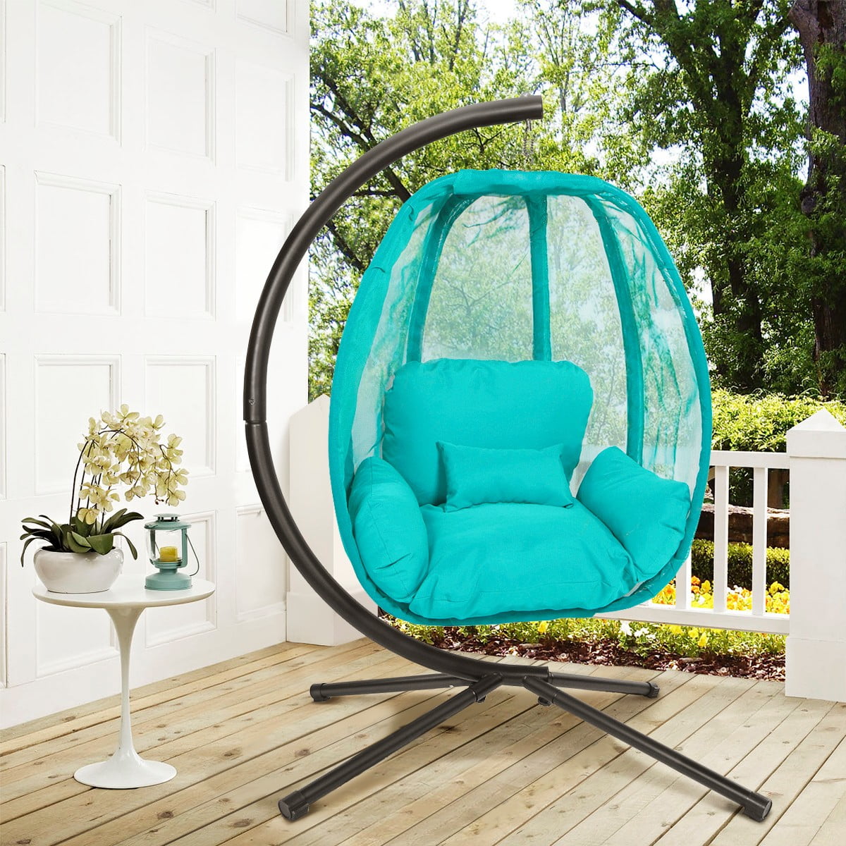 XtremepowerUS Outdoor Hanging Egg Chair Swing Patio
