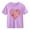Purple, variant on Bnwani Girls Shirts Comfortable Breathable Shirts for Boys Printed Tee Red Sizes 3-9