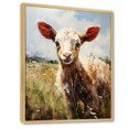 thumbnail image 2 of Designart "Brown Goat in a Farm Meadow I" Animals Framed Wall Art - Traditional Brown Goat Hallway Framed Wall Art Decor, 2 of 6