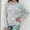 Grey, variant on Dvkptbk Sweaters for Women Women's Winter Print Half Turtleneck Long Sleeved Loose Sweater Clothes on Clearance