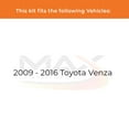 thumbnail image 2 of Max Advanced Brakes - Brake Kit for 2009 2010 2011 2012 2013 2014 2015 2016 Toyota Venza Front Replacement Geomet Coated Disc Brake Rotors and Ceramic Brake Pads, 2 of 9
