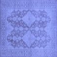 thumbnail image 1 of Ahgly Company Indoor Square Oriental Blue Industrial Area Rugs, 8' Square, 1 of 4