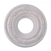 Livex 12Dia White Foam Ceiling Medallion Lighting Hallway Fixture Sale 8204-03