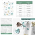 thumbnail image 6 of Christmas Snowflakes Tie Up Curtains for Windows, Adjustable Balloon Window Shades, Winter Xmas Snow Yellow Teal Blue Kitchen Window Treatments Farmhouse Short Curtains with Rod Pocket 42"x45", 6 of 8