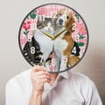 thumbnail image 6 of Yayeee Wall Clock Battery Operated 9.5" Silent Quartz Non-Ticking for Living Room Decor, Dog Cat Love, 6 of 8