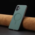 thumbnail image 6 of for Samsung Galaxy A06 Strong Magnetic Case Compatible with Mag-Safe, Luxury Elegant PU Leather TPU Bumper Shockproof Protective Slim Magnetic Phone Cover for Samsung Galaxy A06, Green, 6 of 6