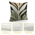 thumbnail image 4 of GOSMITH  Boho Tropical Green Leaves Throw Pillow Covers Jungle Banana Tree Pillow Case 24x24 Simple Decor Black and White Brown Cushion Cases for Sofa Bed Couch, 4 of 5