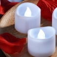 thumbnail image 6 of 12 PCS LED Tealight Candles Battery W/ 100 PCS Decorative Fake Rose Petals, Cool White, 6 of 9