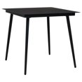 thumbnail image 5 of vidaXL 5 Piece Garden Dining Set Black PVC Rattan, 5 of 5