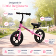 thumbnail image 3 of FUPOJH 12" Kids Balance Bike, Adjustable, EVA Silent Tires, Toddlers Ages 2-5,Pink, 3 of 7