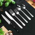 thumbnail image 3 of Juego de vajilla minimalista de acero inoxidable para hotel American Home Canteen, vajilla occidental, cuchillo para carne, tenedor y cuchara, 3 of 5