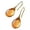 Yellow, variant on Teardrop Women Natural St French Hook Dangle Earrings Jewelry for Wedding Green