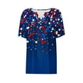 thumbnail image 4 of VerPetridure American Flag Stars Stripes Shirts for Women 4th of July Patriotic Shirt Cute Graphic Blouse USA Flag Tops Summer Tee, 4 of 5