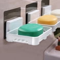 thumbnail image 5 of Hadanceo Soap Box Ventilated 2Pcs/Set Portable Bar Soap Holder Soap Storage Practical for Bathroom, 5 of 7