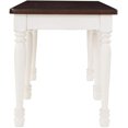 thumbnail image 3 of Crosley Furniture Shelby Dining Bench with Distressed White, Set of 1, 3 of 4