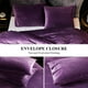thumbnail image 4 of Franela Funda nórdica Funda nórdica de terciopelo Juego King Size Purple Duvet Cover, 4 of 8