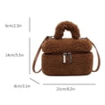 thumbnail image 2 of Bolso Tipo Cartera Informal para Mujer Bolso Hobo Elegante Con Doble Gran Capacidad (marrón), 2 of 9