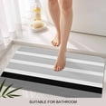 thumbnail image 3 of Black Stripe Door Mat&nbsp;Indoor Outdoor Entrance, Non Slip Small Rug for Kitchen Bathroom Entryway Rug, Modern Rustic Horizontal Black Striped Washable Doormat Floor Mat for Office 18x30 Inch, 3 of 8