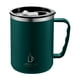thumbnail image 2 of Taza de café de acero inoxidable con líneas de medición - taza aislante de doble pared de 20oz para bebidas calientes y frías, blanca/gris/verde, 2 of 6