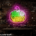 thumbnail image 4 of Glowneon Happy Halloween Scary Pumpkin Led Sign, Halloween Party Sign, 4 of 5