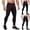 Black, variant on CHUMUD Pants for Men Relaxed Fit Compression Leggings Athletic Pants Base Layer Football Workout Tight Summer Casual