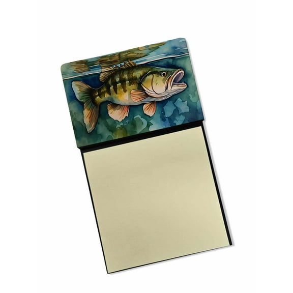 Smallmouth Bass Sticky Note Holder 3.25 in x 5.25 in