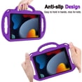 thumbnail image 4 of AVAWO Kids Case for iPad 10.2 9th & 8th & 7th Generation, iPad 10.2 2021/2020/2019 Case - with Shoulder Strap - Light Weight Shock Proof Handle Stand Kids Friendly Case for All iPad 10.2 inch, Purple, 4 of 10