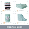 thumbnail image 5 of Swift Home Oversized 60" x 70" Extra-Fluffy High Pile Cotton Candy Soft Faux Fur Throw Blanket, 5 of 6