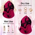 thumbnail image 3 of 3 Pcs Gourd shape Beauty Sponge Egg Puff Face Soft Puff Beauty Makeup Tool Sponge, 3 of 5