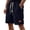 Navy, variant on Corduroy Waffle Shorts for Men Summer Casual Elastic Waist Wide Straight Leg Relaxed Fit Bermuda Shorts with Pockets