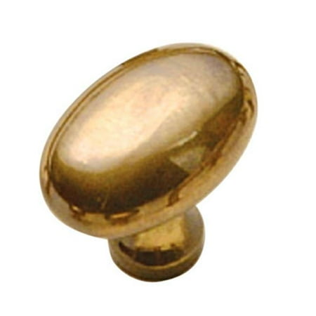 - BWP9176 07 Belwith 1.38 x 1 in. Oval Knob, Antique Brass