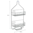 thumbnail image 6 of Bath Bliss 2 Shelf Aztec Steel Shower Caddy in Grey, 6 of 10