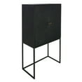 thumbnail image 4 of JERFIT Modern Accent Cabinet with Storage Doors, 31.5 inch Tall Sofa Table Console for Living Room, Bedroom & Entryway, Black Wood Finish, 4 of 10