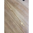 thumbnail image 5 of Rosary Necklace, Gold Rosary Necklaces ,Catholic Jewelry Plain Cross, 5 of 9