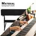 thumbnail image 3 of Vensio 61-Key Black Stretchable Piano Keyboard Dust Cover Dirt Proof Washable Electronic Keyboard Protector, 3 of 10
