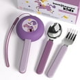 thumbnail image 1 of Juego de cubiertos de viaje Bentoheaven Kids con funda de acero inoxidable, 1 of 6
