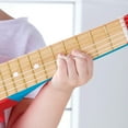 thumbnail image 4 of Hape E0601 Flame First Kids Wooden Toy Guitar Ukelele Musical Instrument, Blue, 4 of 5